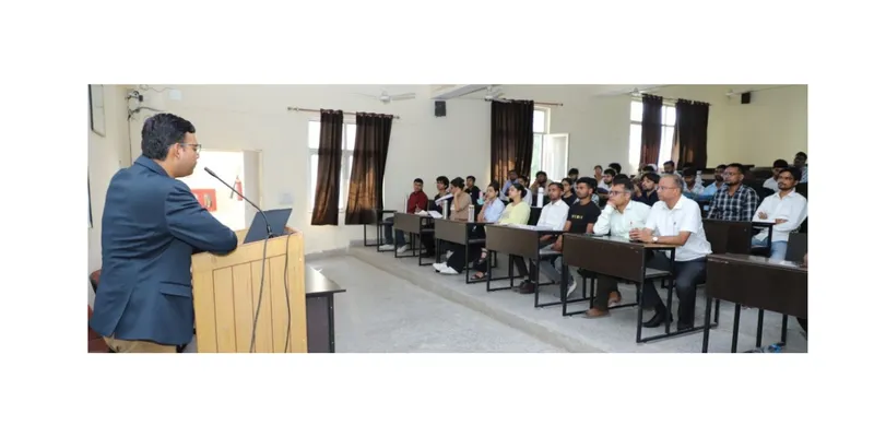 NITRA Technical Campus Holds Guest Lecture on Air-Jet Weaving Technology